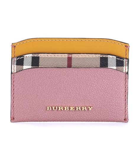 burberry pink card case